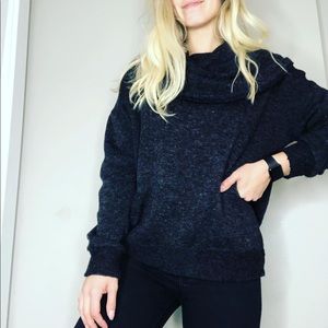 Charcoal gray turtleneck